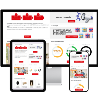 Plateforme cadeau Infinity responsive