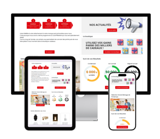 Plateforme cadeau Infinity responsive